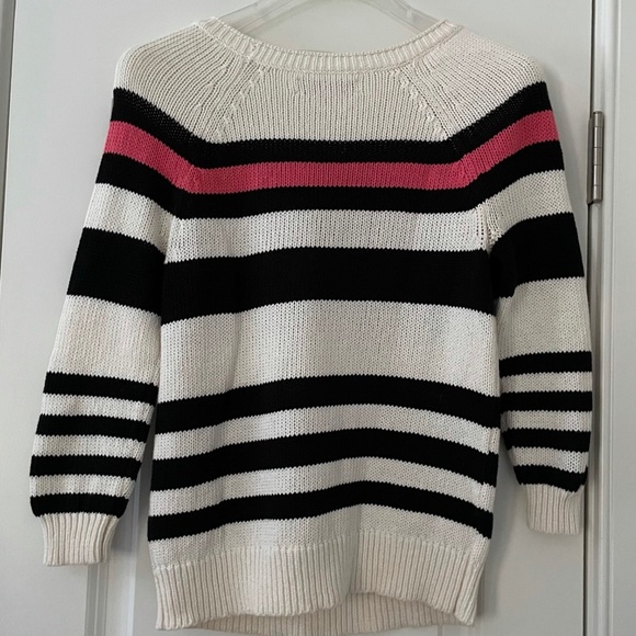LOFT Colorblock Striped Raglan Sweater XS - Picture 2 of 3